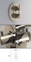 Nickel Classic Recessed Thermostatic Shower Valve &#40;49NN&#41;; Choice: 2 Functions &#45; &#163;584