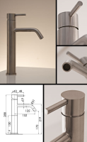 Noa Tall Basin Tap &#40;49B&#41;; Choice: Stainless steel &#45; &#163;259