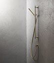 Art Deco Brass Slide Rail Shower Head &#40;61BM&#41;; Choice: Polished Brass&#45; &#163;290