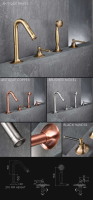 Pau Brass Bath Tap &#38; Shower Set &#40;39DD&#41;; Choice: Brushed Copper &#45; &#163;820