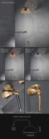 Pau Brass Shower Head &#40;39FF&#41;; Choice: Brushed Brass &#45; &#163;1528