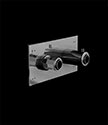 Art Deco Black Chrome Thermostatic Shower Valve &#40;61BKK&#41;; Choice: 1 Shower Function &#45; &#163;1297