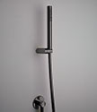 Art Deco Black Chrome Handheld Shower &#40;61BKL&#41;; Choice: Brushed &#45; &#163;270