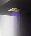 Brass Manhattan Rainfall LED Shower Head &#40;78VBR&#41;; Choice: Polished brass &#45; &#163;930