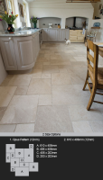 Manor Limestone Flooring Tiles &#40;95A&#41;; Choice: 610 x 406mm &#45; &#163;79&#46;00 m2