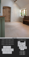 Beaulieu Cream Limestone Flooring &#40;95F&#41;; Choice: 600mm x random &#45; &#163;72&#46;00 m2