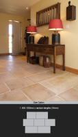 Old Biscuit Limestone Flooring Tiles &#40;95L&#41;; Choice: 500 &#47; 600mm x random &#45; &#163;69&#46;00 m2