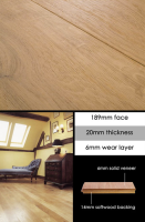 Lacquer Oak Engineered Wood Flooring &#40;93H&#41;; Choice: 190mm width &#45; &#163;81
