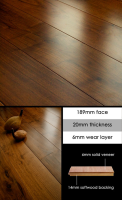 American Walnut Engineered Wood Flooring &#40;93S&#41;; Choice: 190mm width &#45; &#163;125