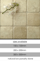 Pearl Tumbled Travertine Floor or Wall Tiles &#40;112B&#41;; Choice: 100 x 100mm &#45; &#163;44&#46;00 m2