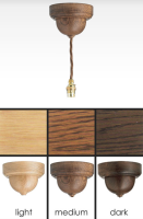 Oak Light Pendant &#40;118F&#41;; Choice: Medium Oak