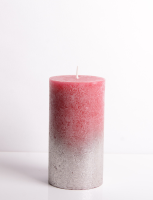 Malina Candle in Faded Champagne Wine Red