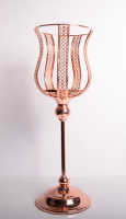 Stunning Rose Gold Candle Holder For Parties In Yorkshire