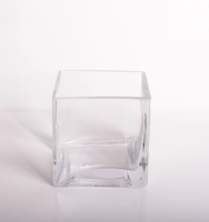 Stunning Square Glass Candle Holder For Parties In Yorkshire