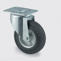 100mm Swivel Plate Castor with Rubber Wheel