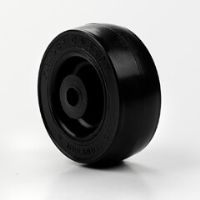50mm Black Wheel with Black PVC Tyre