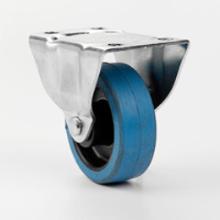 75mm Fixed Castor with Blue Wheel