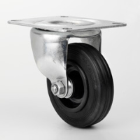 100mm Swivel Plate Castor with Rubber Wheel
