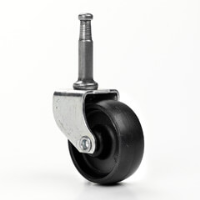 40mm Gripneck Peg Castor Plastic Wheel