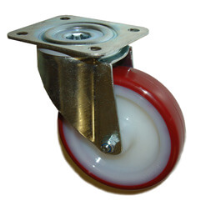 160mm Swivel Plate Castor with Polyurethane Wheel