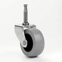 50mm Gripneck Peg Castor Soft Tread Wheel