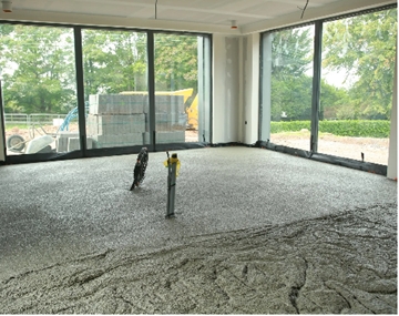 Installation of Poured Floor Insulation Manchester