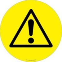 Caution Sign - Yellow Exclamation