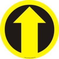Arrow - Straight Ahead Sign