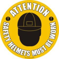 Safety Helmets Must Be Worn Sign