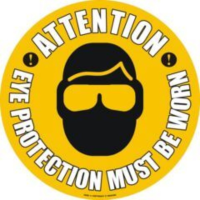 Eye Protection Must Be Worn Sign