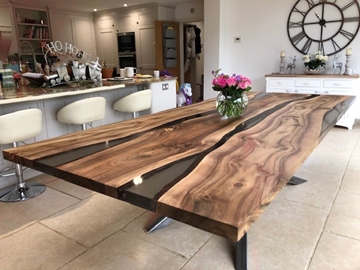 Wood Art Dining Table by AS STAWICKI 