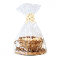 Gift Basket Kit - (Medium) WICKER CUP & SAUCER / CREAM ACCESSORIES
