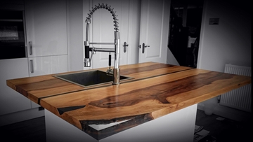 Luxury Kitchen Island Solid Wood Worktops