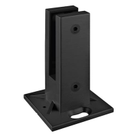 Suppliers of Black Powder Coated Square Base Clamp UK