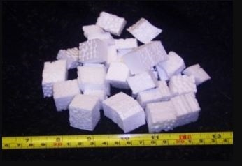 Polystyrene Cubes For Packaging Irregular Shaped items