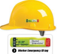 Worker Emergency ID Tag