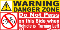 VS1 Do not Pass Vehicle Sign