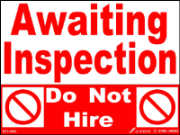 SP03-Awaiting Inspection, Do Not Hire