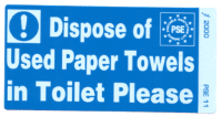 PSE 11 - Dispose of used Paper Towels (100)