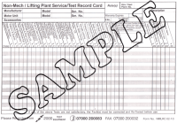 Non-Mech./Lifting Plant Service