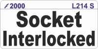 L214 S - Sockets Interlocked Label (100)