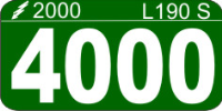 L190 S - 4000 (Kg insert for L114L Labels) (100)