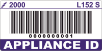 L152 S - Consecutively Numbered Appliance ID Label (100)