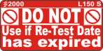 L150 S - Do Not use if Re-Test Date Expired