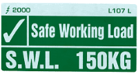 L107 L - Safe Working Load 150Kg