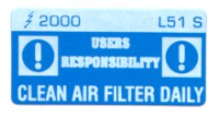 L051 S - Clean Air Filter Daily