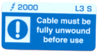 L003 S - Cable must be unwound x 100