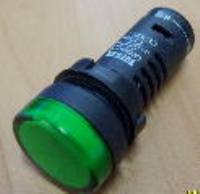 Green Indicator Light with Test Circuit 24V LED