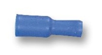 Female Bullet Connector Blue Fully Insulated