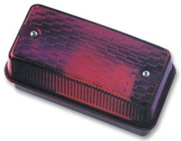 Bulkhead BC Lamp RED (No Bulb)